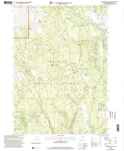 United States Geological Survey Telephone Butte, OR (1999, 24000-Scale) digital map