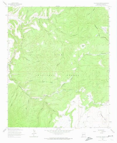 United States Geological Survey Telephone Canyon, NM (1963, 24000-Scale) digital map