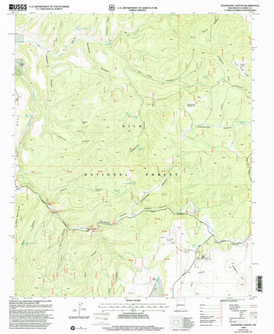 United States Geological Survey Telephone Canyon, NM (1999, 24000-Scale) digital map