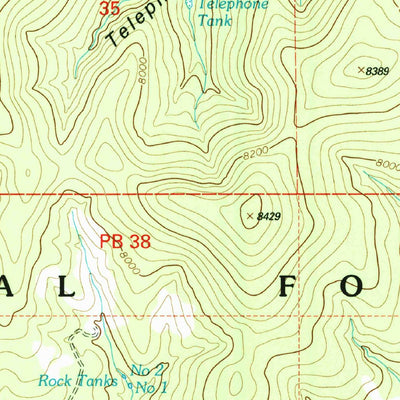 United States Geological Survey Telephone Canyon, NM (1999, 24000-Scale) digital map