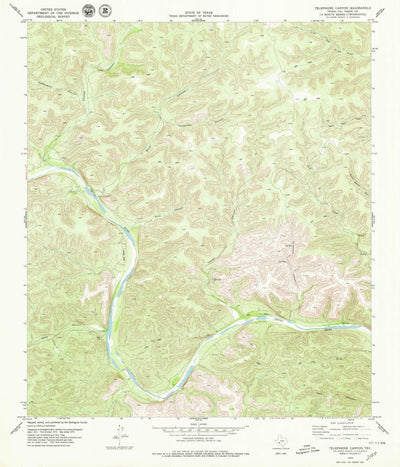 United States Geological Survey Telephone Canyon, TX (1979, 24000-Scale) digital map