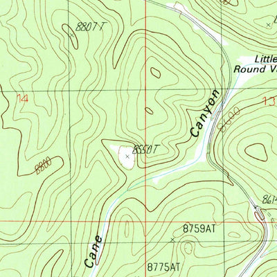 United States Geological Survey Telephone Hill, AZ (1988, 24000-Scale) digital map