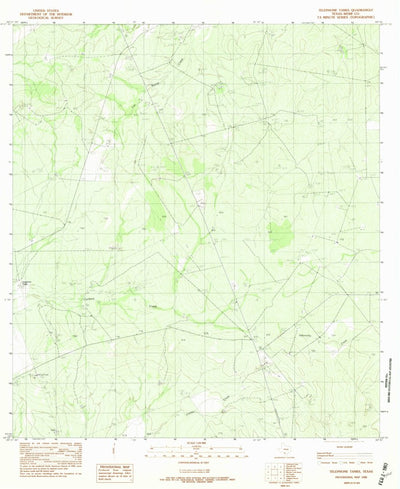 United States Geological Survey Telephone Tanks, TX (1982, 24000-Scale) digital map