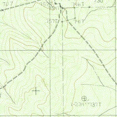 United States Geological Survey Telephone Tanks, TX (1982, 24000-Scale) digital map