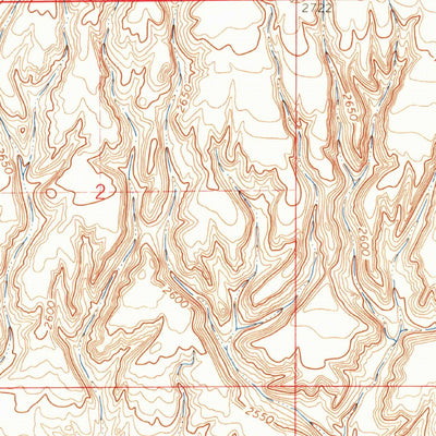 United States Geological Survey Telescope Coulee, MT (1964, 24000-Scale) digital map