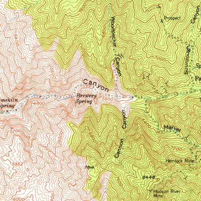 United States Geological Survey Telescope Peak, CA (1952, 62500-Scale) digital map