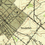 United States Geological Survey Telford, PA (1943, 31680-Scale) digital map