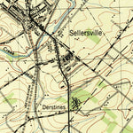 United States Geological Survey Telford, PA (1943, 31680-Scale) digital map