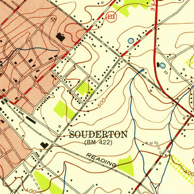 United States Geological Survey Telford, PA (1953, 24000-Scale) digital map