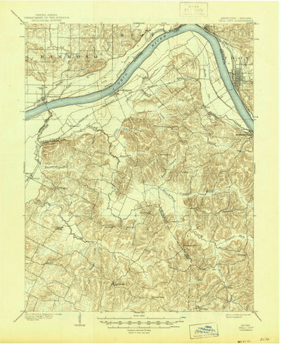 United States Geological Survey Tell City, IN-KY (1903, 62500-Scale) digital map