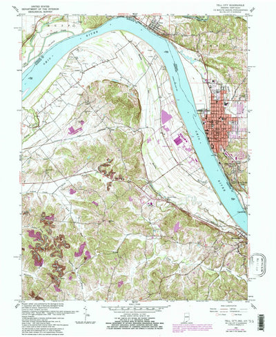 United States Geological Survey Tell City, IN-KY (1961, 24000-Scale) digital map