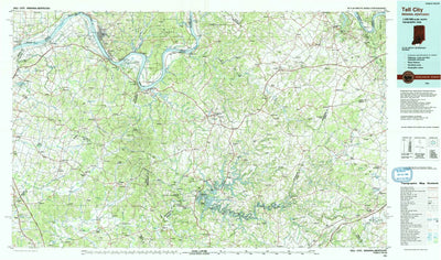 United States Geological Survey Tell City, IN-KY (1991, 100000-Scale) digital map
