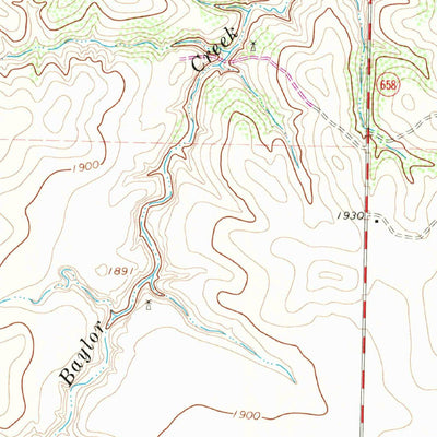 United States Geological Survey Tell North, TX (1967, 24000-Scale) digital map