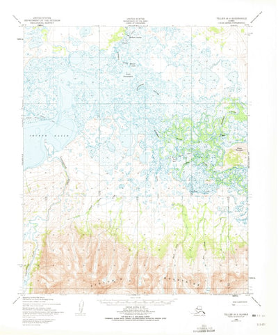 United States Geological Survey Teller A-1, AK (1950, 63360-Scale) digital map