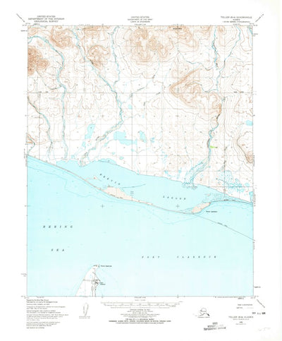 United States Geological Survey Teller B-4, AK (1950, 63360-Scale) digital map
