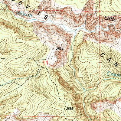 United States Geological Survey Teller Butte, OR (1992, 24000-Scale) digital map