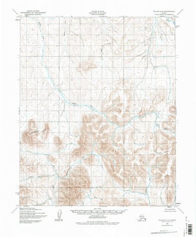 United States Geological Survey Teller C-4, AK (1950, 63360-Scale) digital map