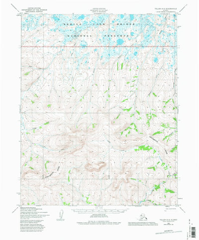 United States Geological Survey Teller D-2, AK (1950, 63360-Scale) digital map