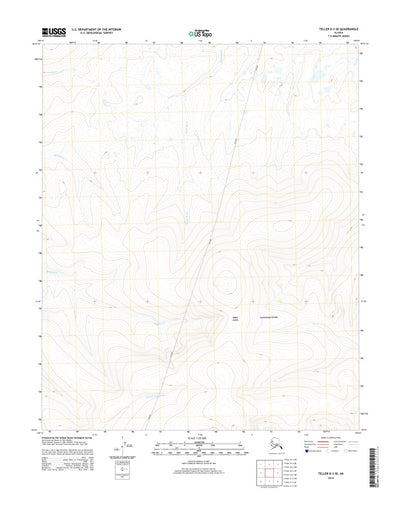 United States Geological Survey Teller D-3 SE, AK (2014, 25000-Scale) digital map