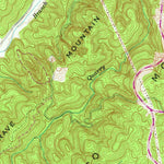 United States Geological Survey Tellico Plains, TN-NC (1957, 24000-Scale) digital map