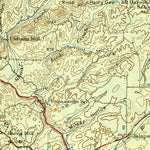 United States Geological Survey Tellico, TN-NC (1943, 62500-Scale) digital map