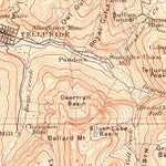United States Geological Survey Telluride, CO (1904, 62500-Scale) digital map
