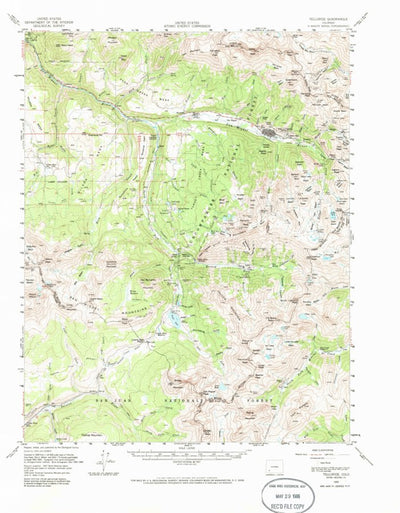 Telluride, CO (1955, 62500-Scale) Map by United States Geological ...