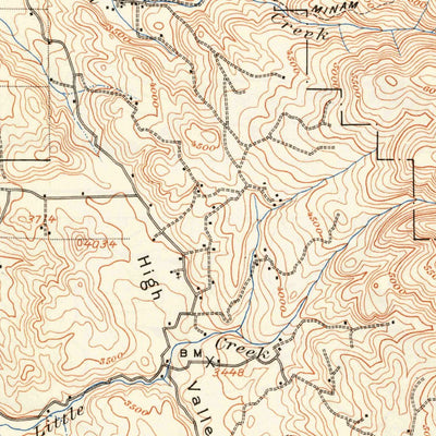United States Geological Survey Telocaset, OR (1906, 125000-Scale) digital map