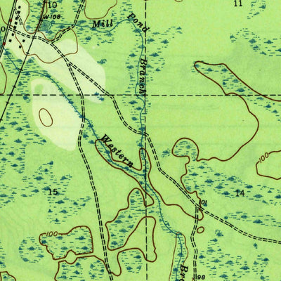 United States Geological Survey Telogia, FL (1946, 31680-Scale) digital map