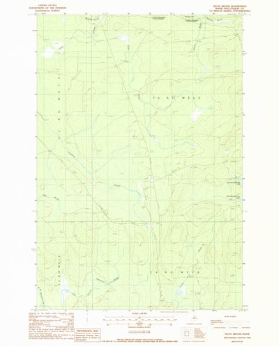 United States Geological Survey Telos Brook, ME (1988, 24000-Scale) digital map