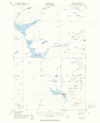 United States Geological Survey Telos Lake, ME (1953, 62500-Scale) digital map