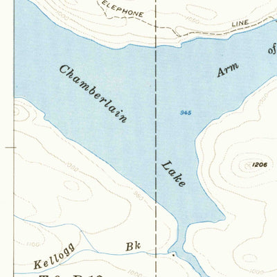 United States Geological Survey Telos Lake, ME (1953, 62500-Scale) digital map