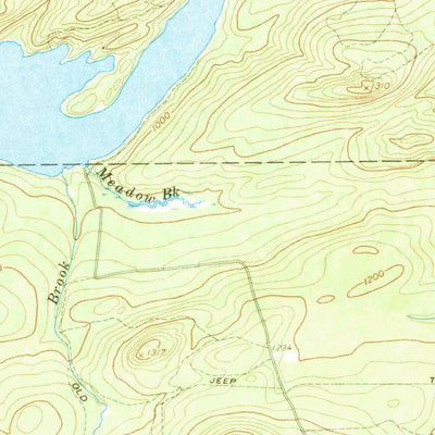 United States Geological Survey Telos Lake, ME (1957, 62500-Scale) digital map