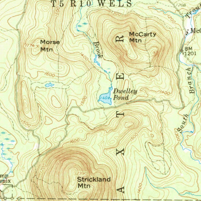United States Geological Survey Telos Lake, ME (1957, 62500-Scale) digital map