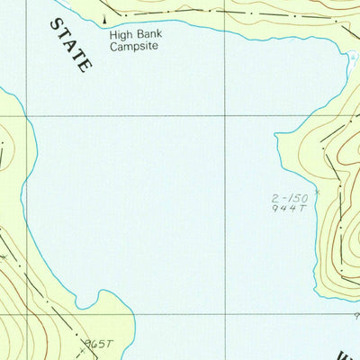 United States Geological Survey Telos Lake, ME (1988, 24000-Scale) digital map
