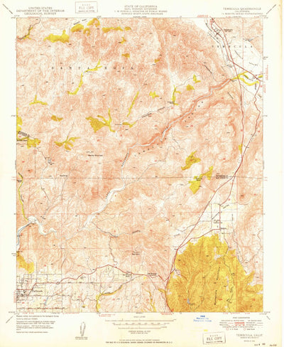 United States Geological Survey Temecula, CA (1950, 24000-Scale) digital map