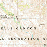 United States Geological Survey Temperance Creek, OR-ID (1990, 24000-Scale) digital map