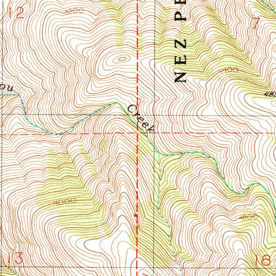 United States Geological Survey Temperance Creek, OR-ID (1990, 24000-Scale) digital map