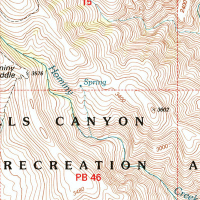 United States Geological Survey Temperance Creek, OR-ID (1995, 24000-Scale) digital map