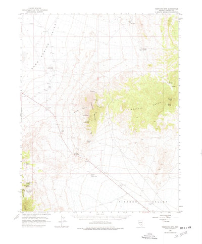 United States Geological Survey Tempiute Mountain, NV (1964, 62500-Scale) digital map