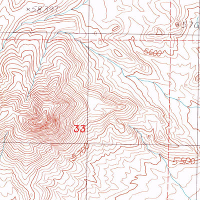 United States Geological Survey Tempiute Mountain South, NV (1987, 24000-Scale) digital map