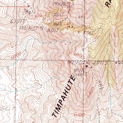 United States Geological Survey Tempiute Mountain South, NV (1987, 24000-Scale) digital map