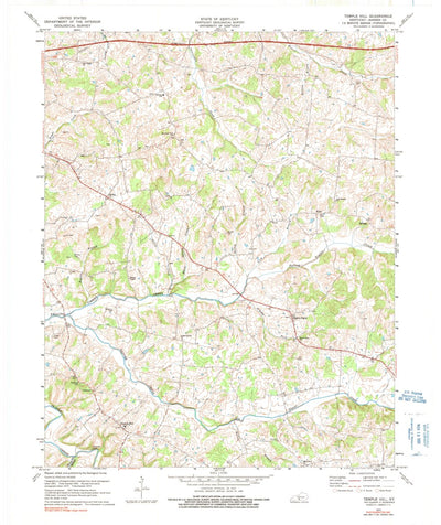 United States Geological Survey Temple Hill, KY (1973, 24000-Scale) digital map