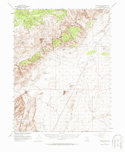 United States Geological Survey Temple Mountain, UT (1953, 62500-Scale) digital map