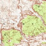 United States Geological Survey Temple Mountain, UT (1953, 62500-Scale) digital map