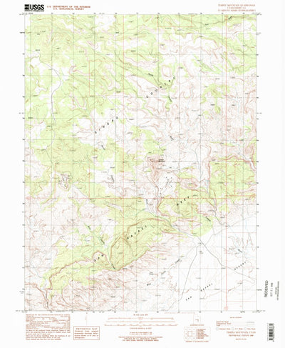 United States Geological Survey Temple Mountain, UT (1988, 24000-Scale) digital map