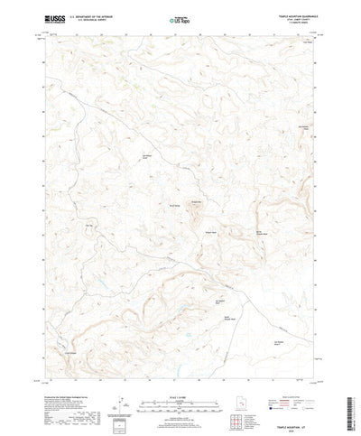 United States Geological Survey Temple Mountain, UT (2020, 24000-Scale) digital map