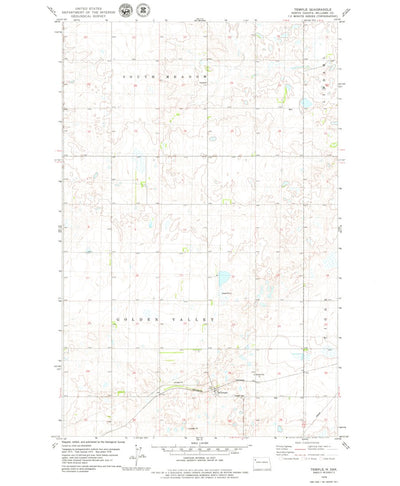 United States Geological Survey Temple, ND (1978, 24000-Scale) digital map
