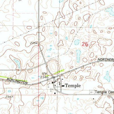 United States Geological Survey Temple, ND (1978, 24000-Scale) digital map