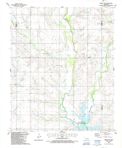 United States Geological Survey Temple NW, OK (1987, 24000-Scale) digital map